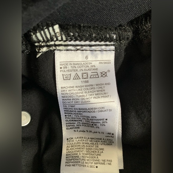 NWT Old Navy Maternity Full Panel Boot-Cut Black Jeans ~ Size 6 - Picture 6 of 6